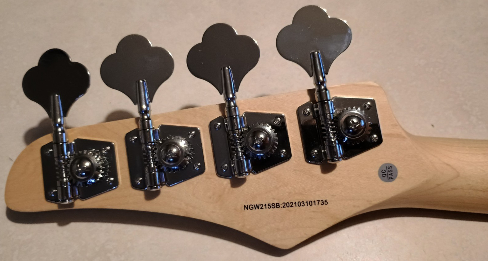 OPEN BOX Nashville Guitar Works Precision Bass Neck Maple Fretboard Tuners NGW