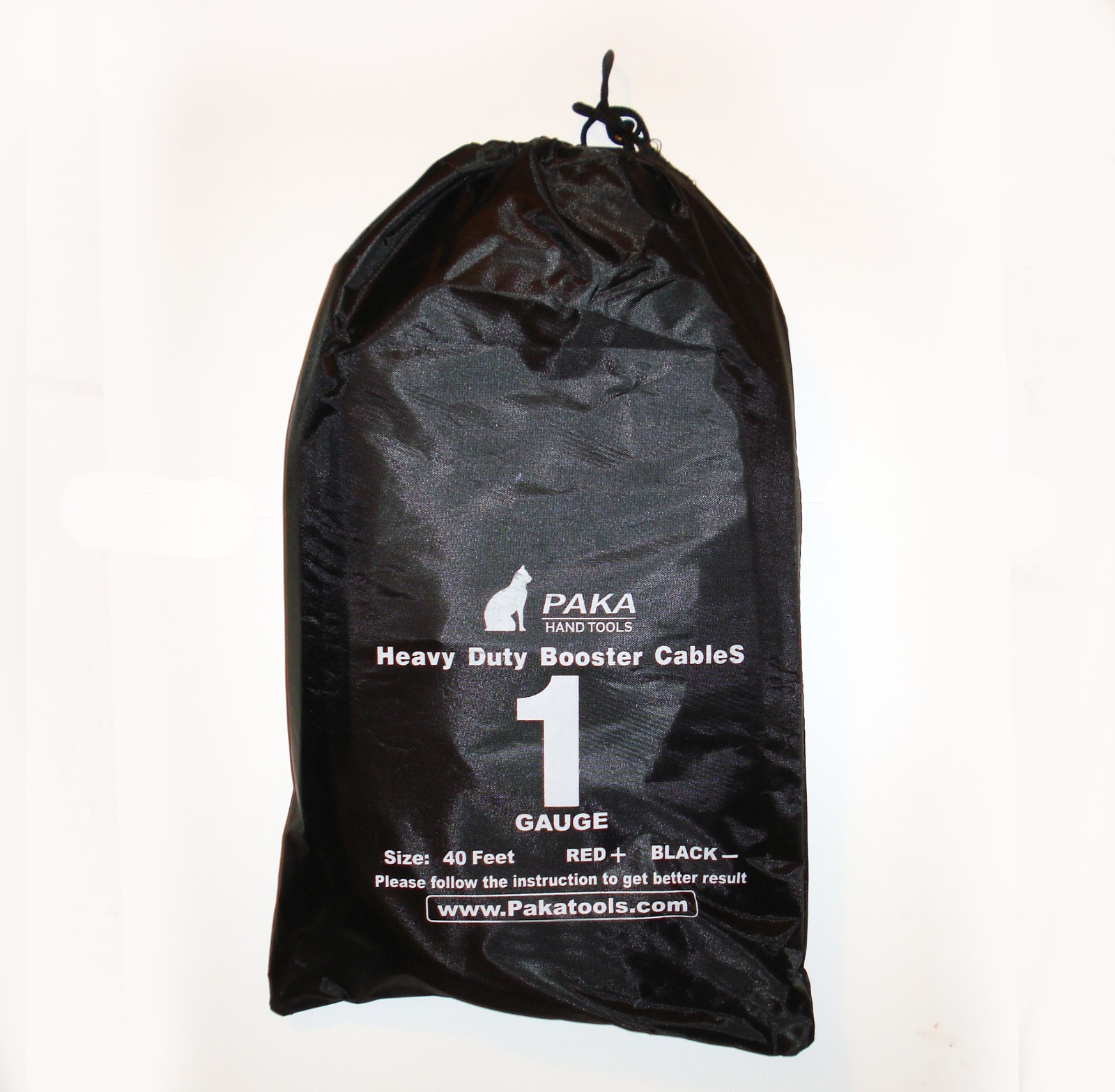 Industrial Heavy duty 40 Feet 1 Gauge Booster Jumper Cables + tire repair kit