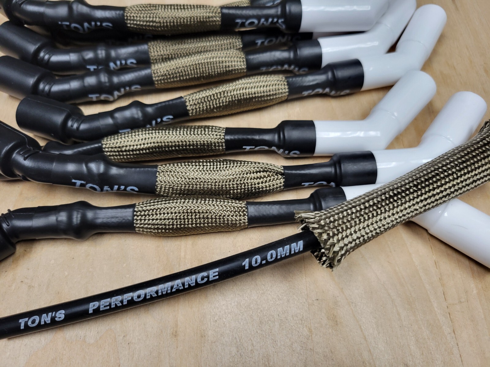 10mm Ceramic Sleeved Spark Plug Wires CHEVY GMC 05-08 LS1 VORTEC 4.8 5.3 6.0 6.2