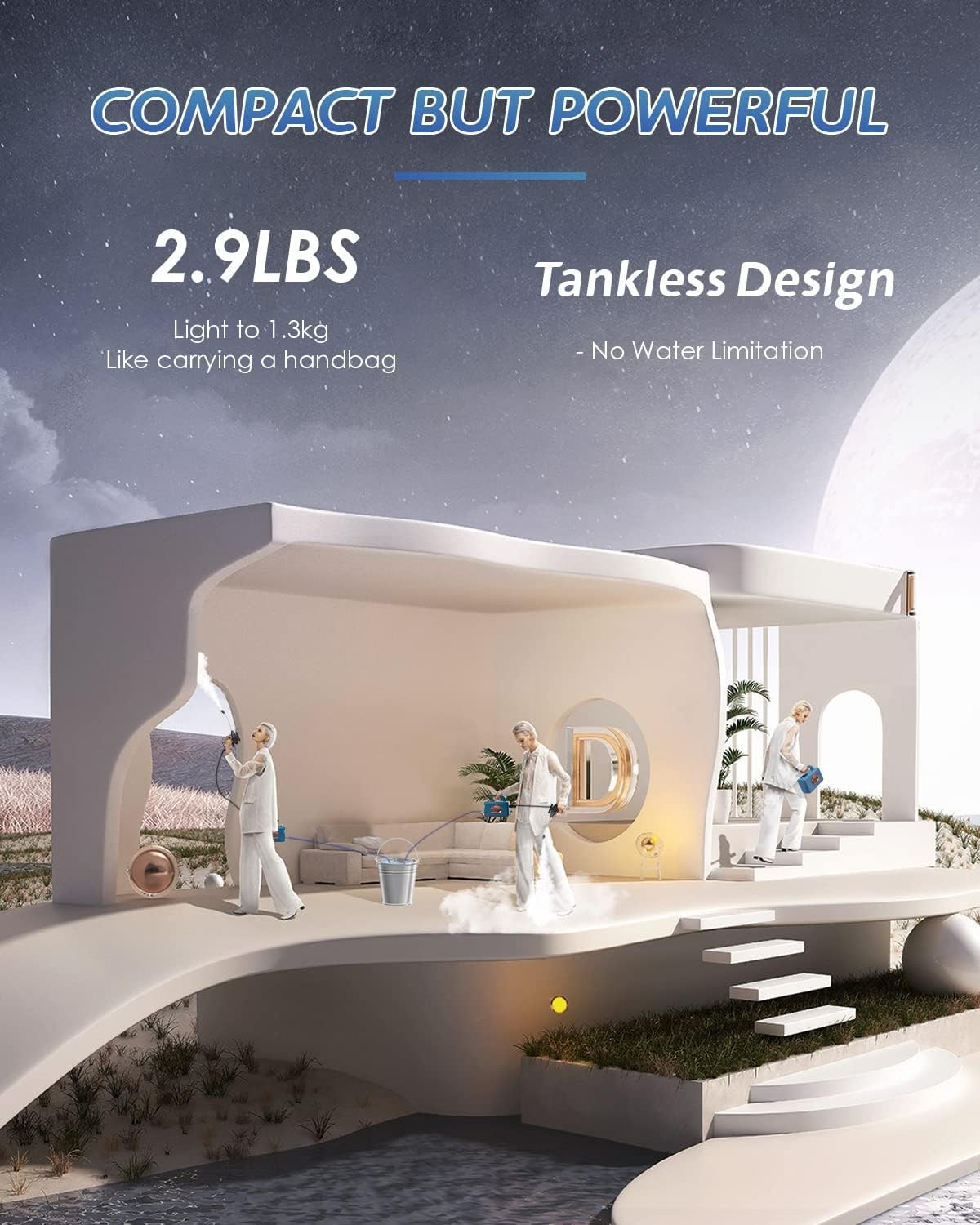 Car Engine Steam Cleaner Cleaning Grout Tile High Pressure Steamer Auto Washer