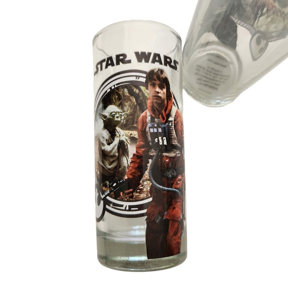 Star Wars 2013 Lucas Films Printed Glass Set 4 Pcs 10oz Drinkware