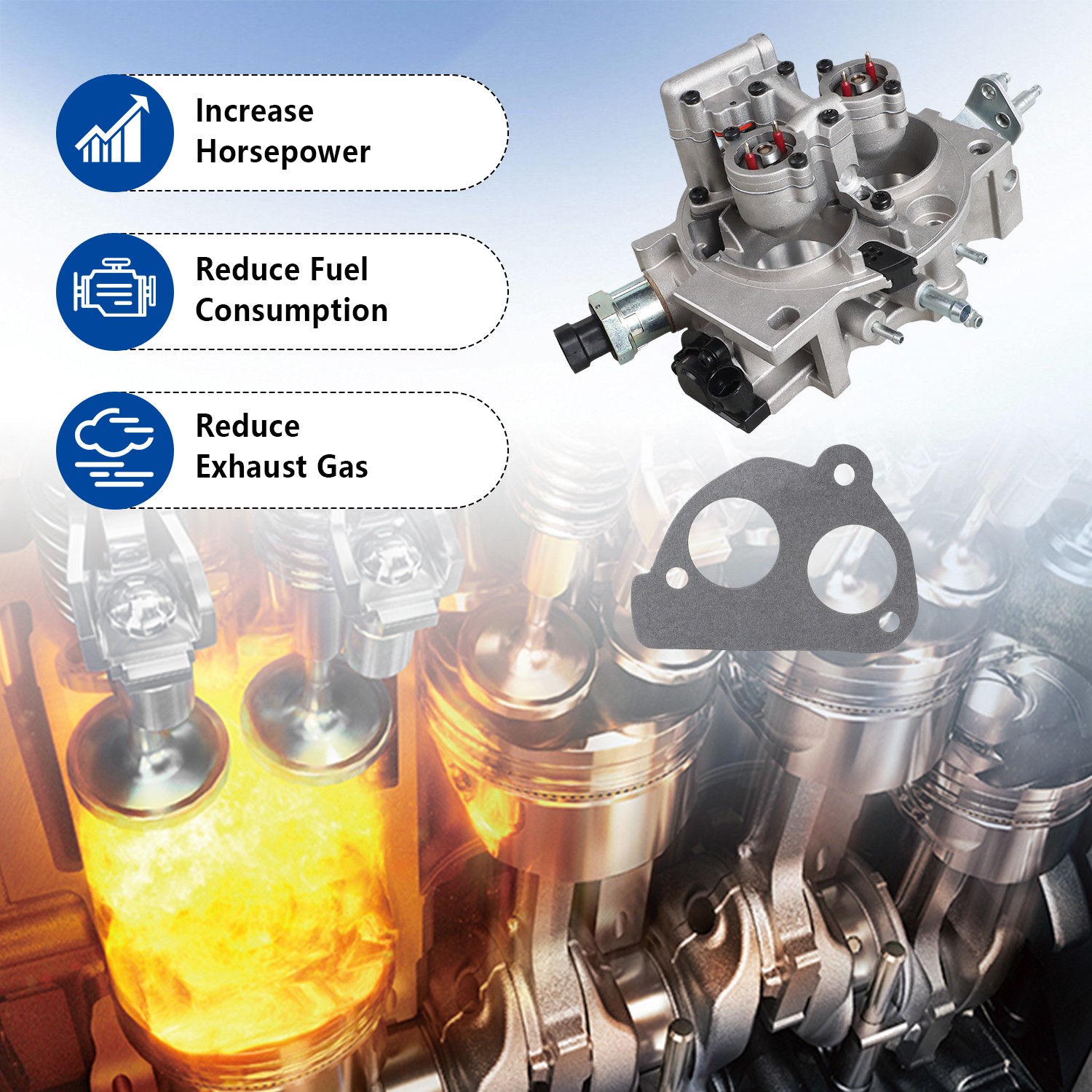 Throttle Body for 1987-1995 GMC Chevrolet 5.7L V8 17093030 5235206