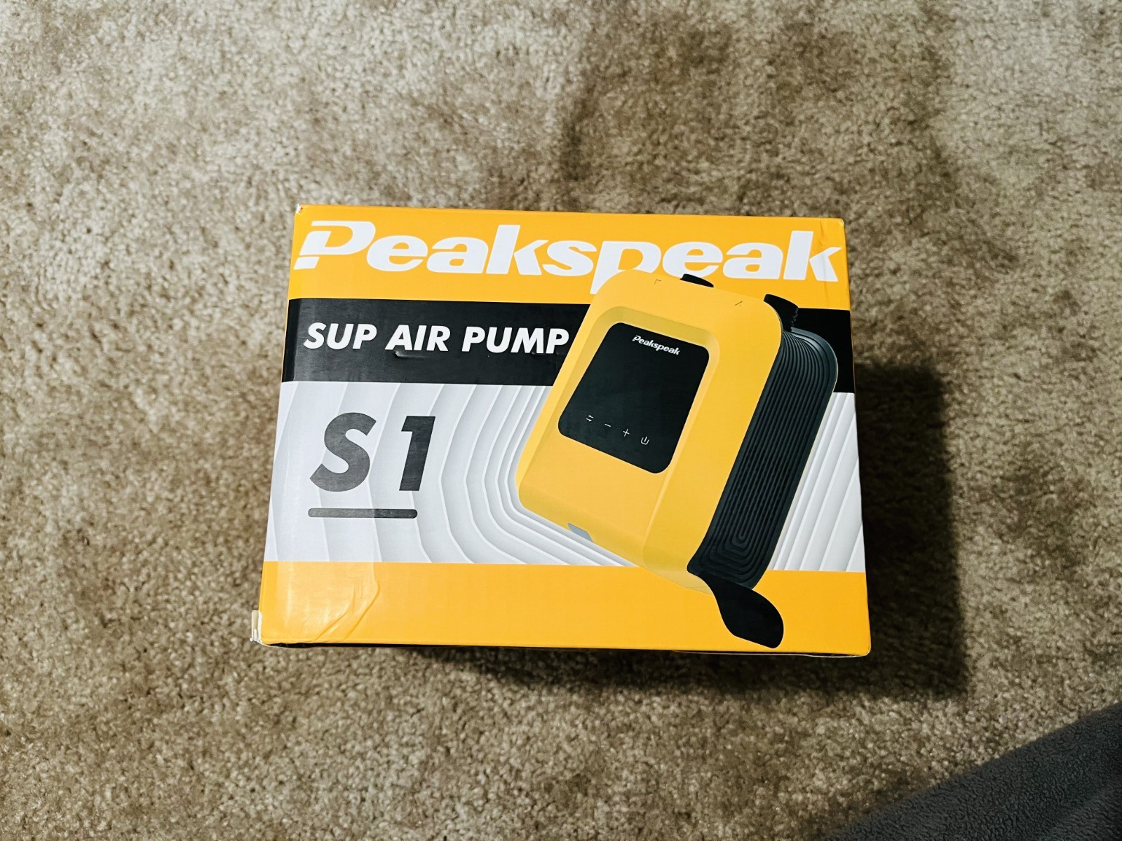 Peakspeak 20PSI Electric SUP Air Pump | Inflator for Paddle Board, boat, tent
