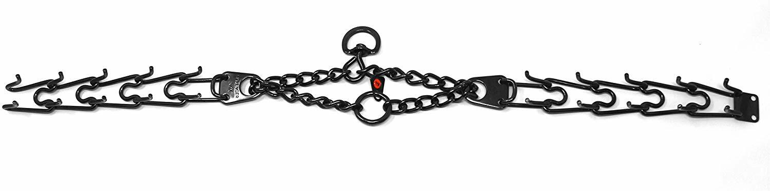 Herm Sprenger Black Stainless Steel Prong Dog Training Collar With Swivel