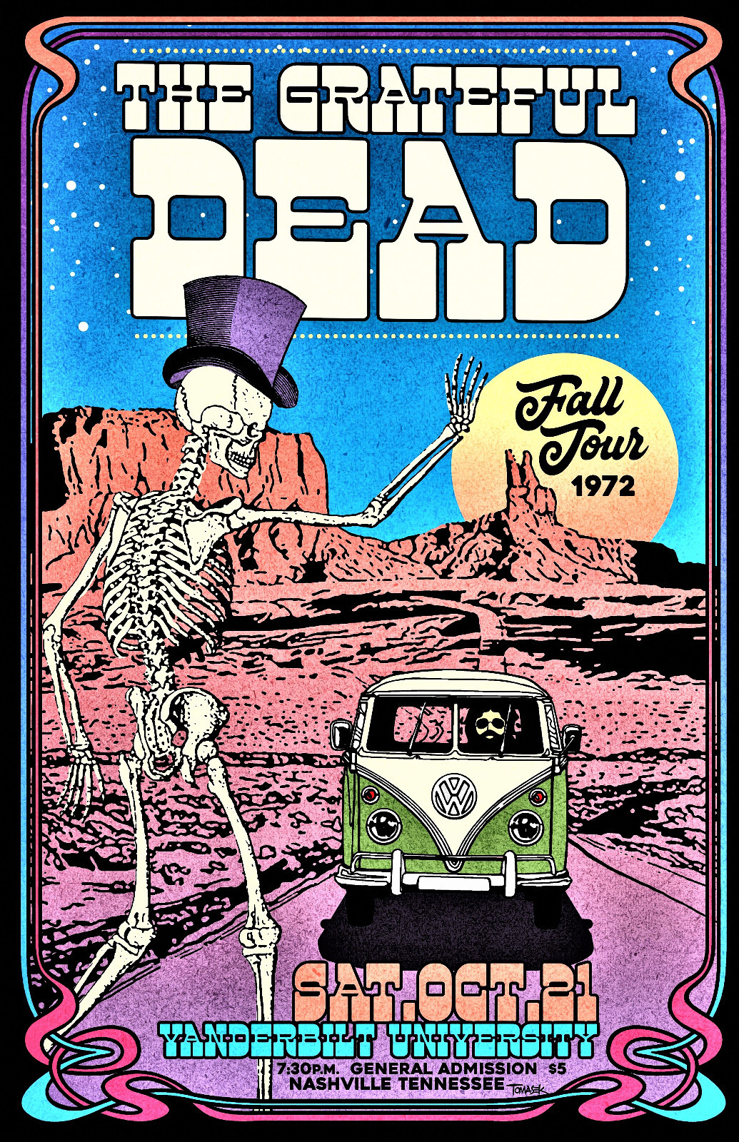 Grateful Dead Concert Poster - 12" x 18"  Color Poster