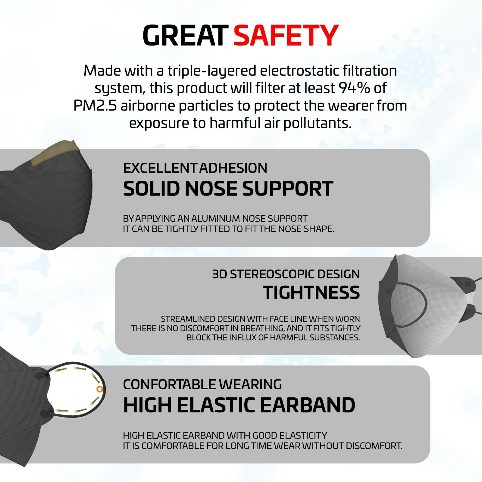 Evergreen CleanTop KF94 Korean Face Mask Made in Korea Medical Respirators Cover