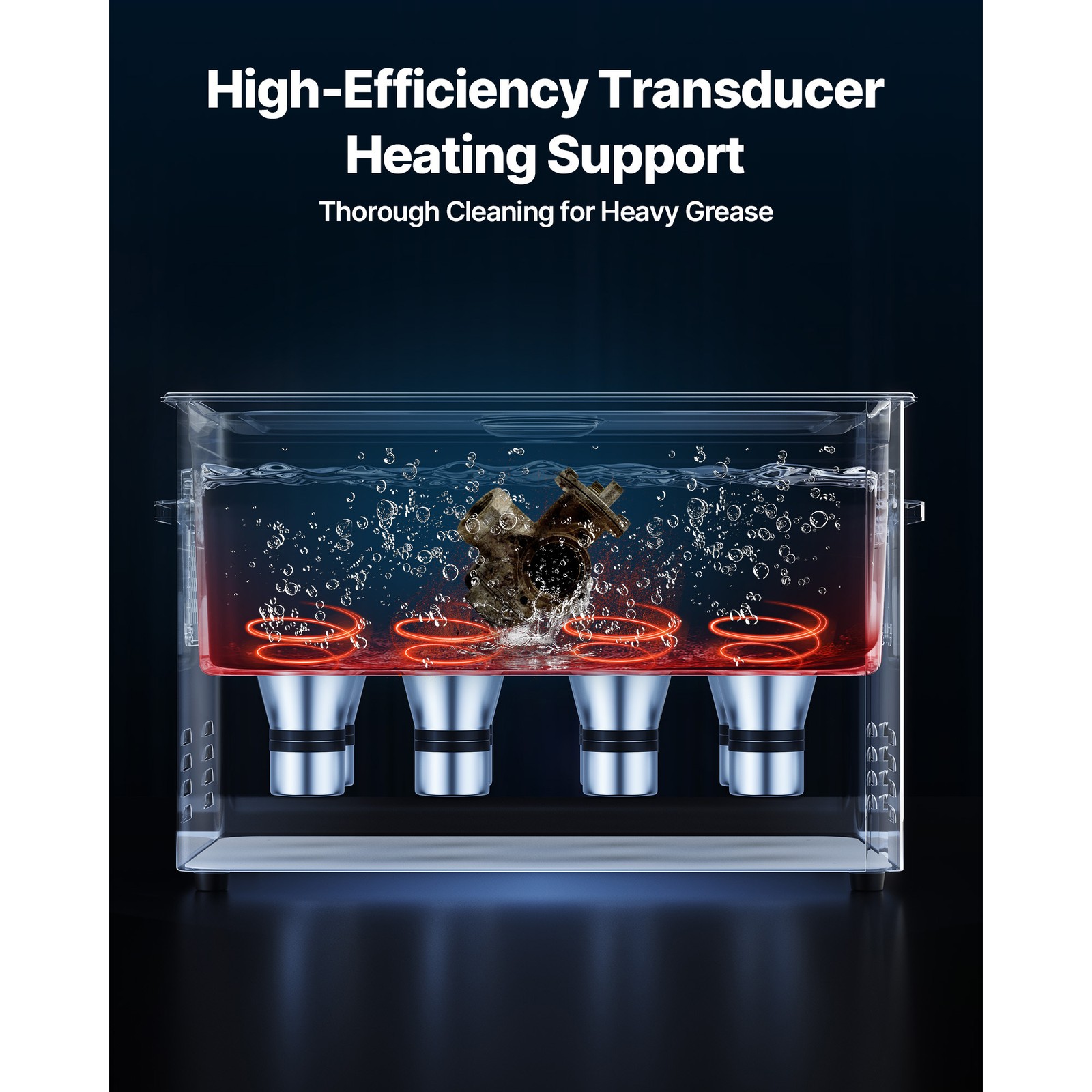 Uimoso 30L Ultrasonic Cleaner with Digital Timer & Heater Jewelry Cleaner 480W