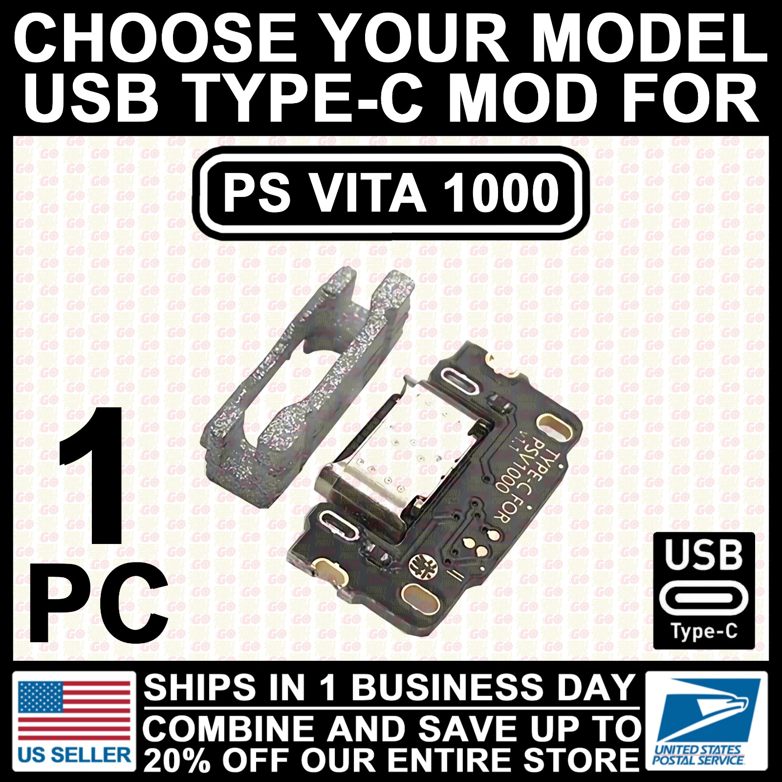 DIY MOD USB Charging Port USB Type-C Charger Connector for PS Vita 1000/2000