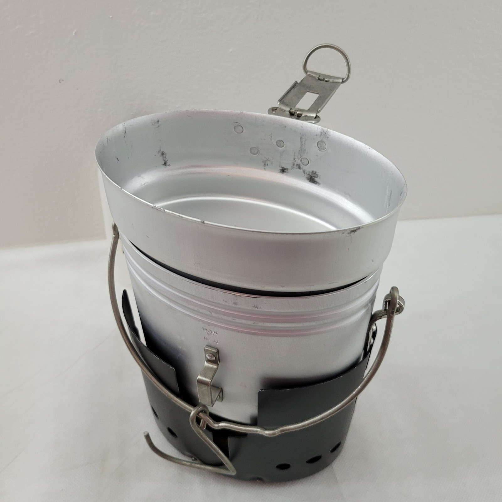 60s -80s Swedish Army Trangia Windshield Stove + Mess Kit + Burner + Bottle NOS