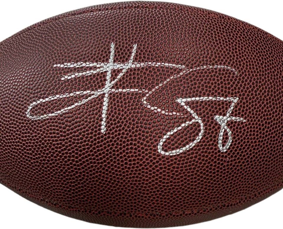 KC Chiefs Team Autographed Signed Football Travis Kelce COA