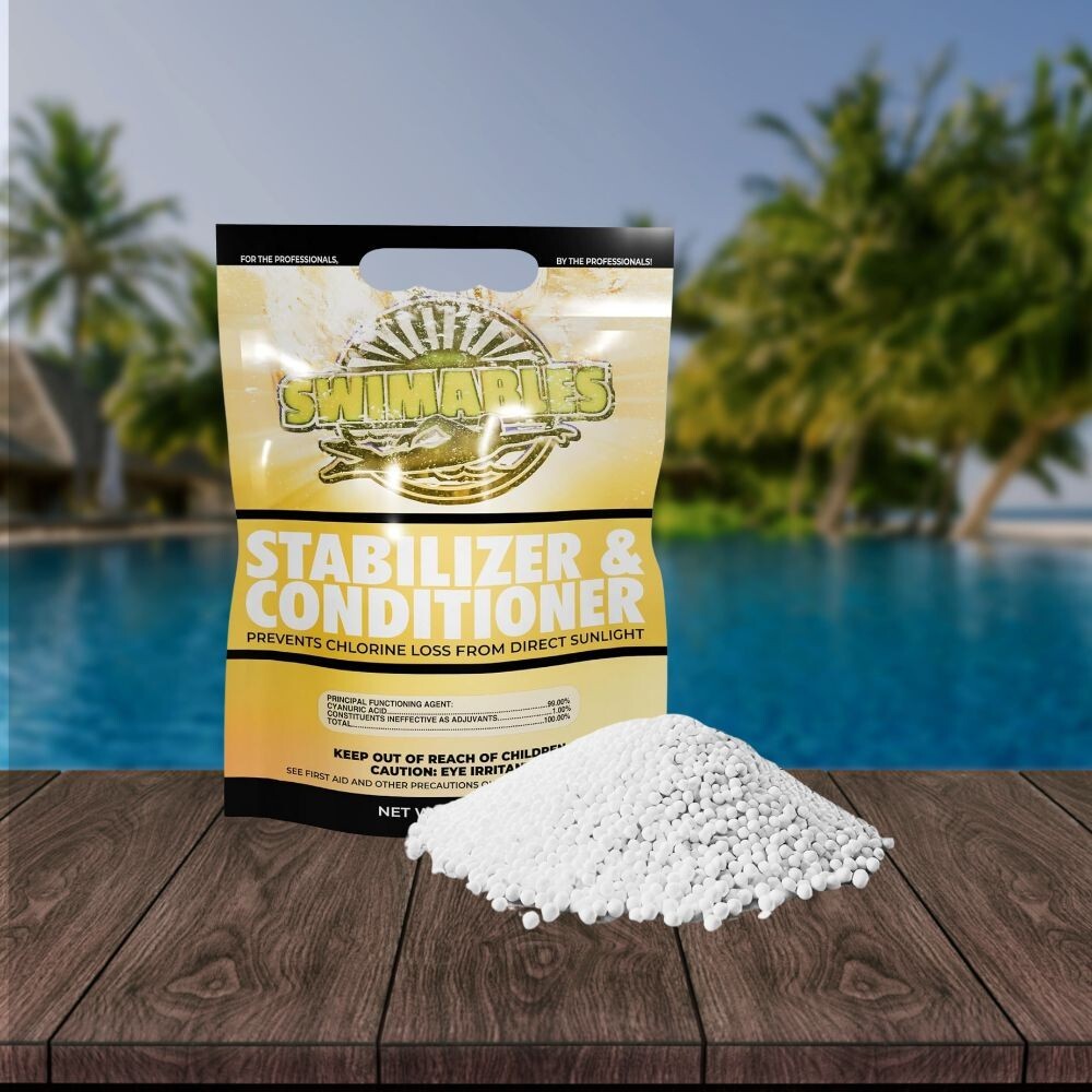 Pool Stabilizer and Conditioner for Swimming Pools/Spa | 99% Cyanuric Acid 8 Lbs