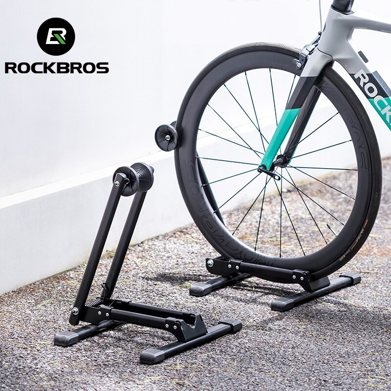 ROCKBROS Foldable Bike Parking Stand 20-29" Carbon Steel Floor Stand Rack