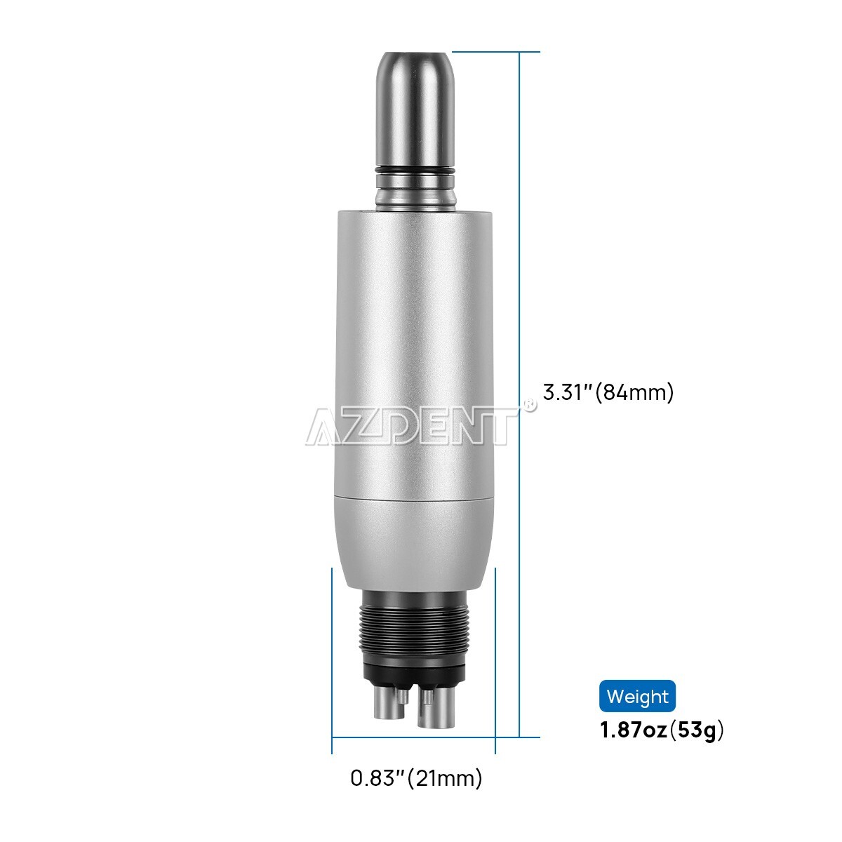 360° Swivel Dental Hygiene Prophy Handpiece Air Motor 4 Holes W/ 4:1 Nose cone