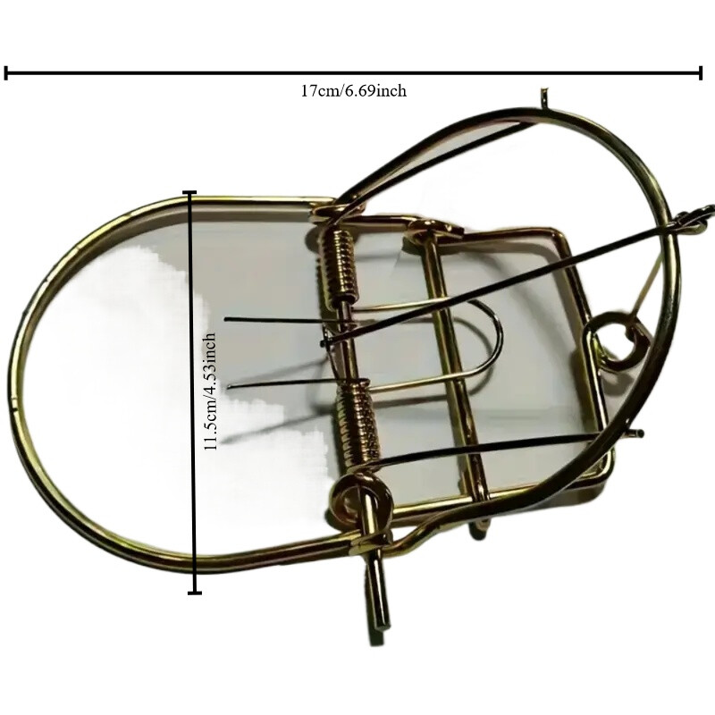 2pcs Size M Professional Rodent Traps Strong Spring Mouse Trap Snap Rat Catcher
