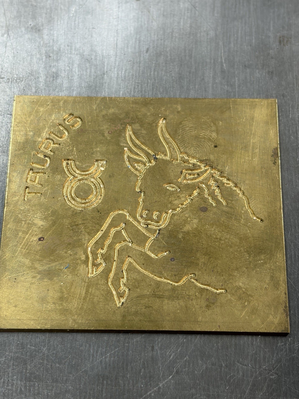 12 SIGNS OF THE ZODIAC MASTER TEMPLATES SOLID BRASS FROM NEW HERMES ENGRAVER