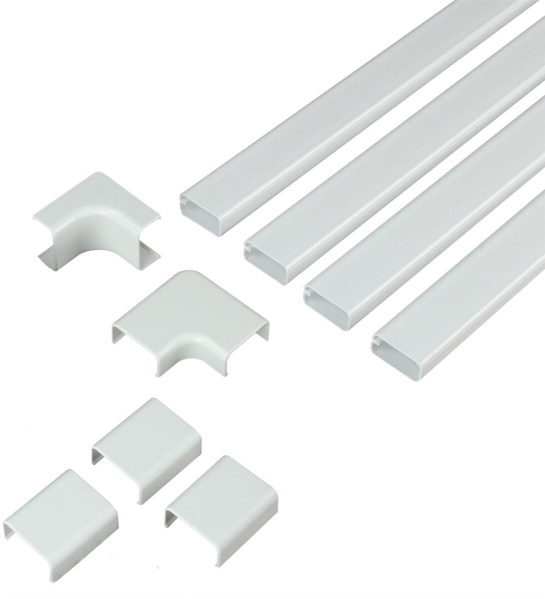 Sanus On-Wall Cable Concealer High Capacity Cord Cover Kit for Mounted TVs