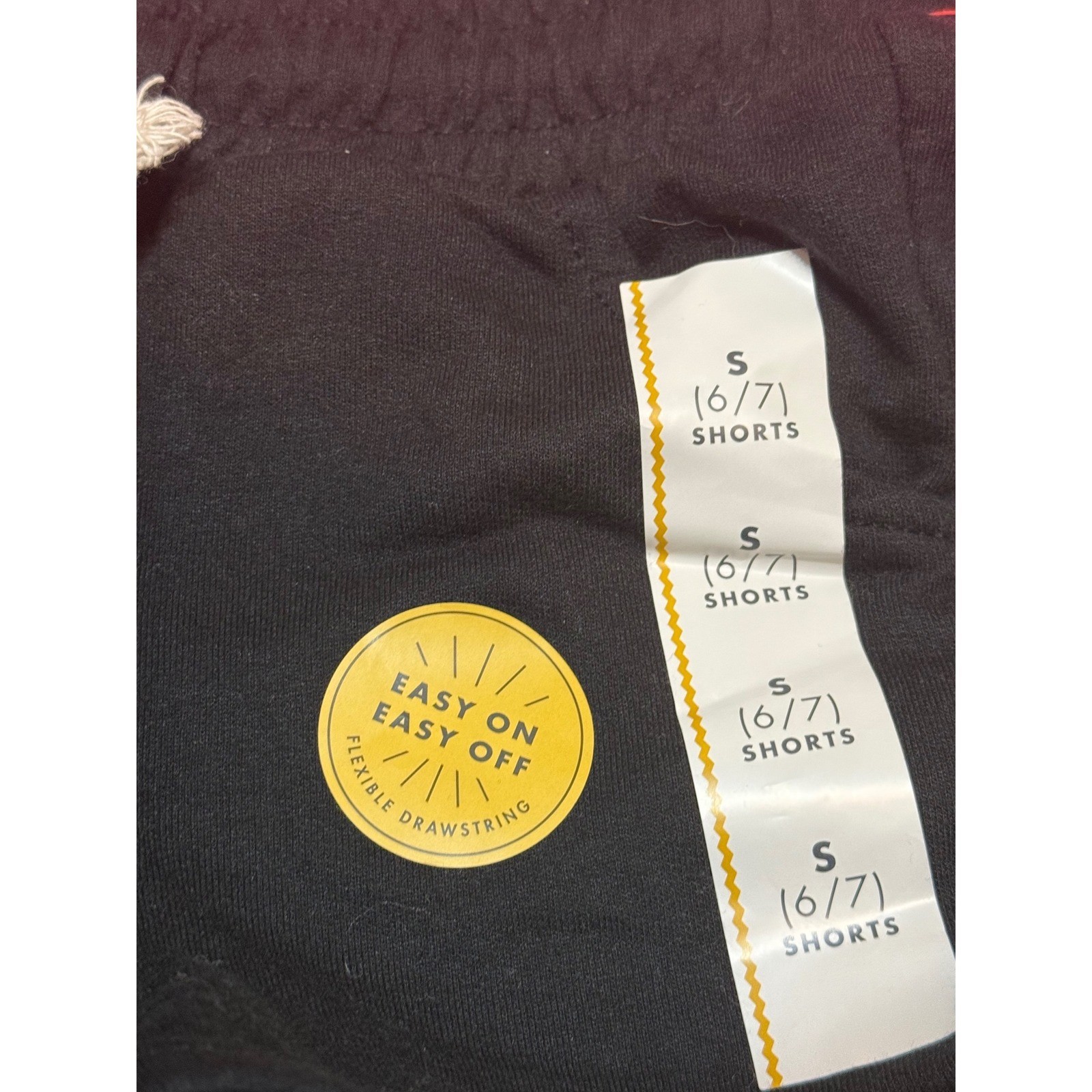 Cat & Jack Girls 3pc Outfit Set Pink Snack Graphic Tee Leggings Black Shorts 6/7