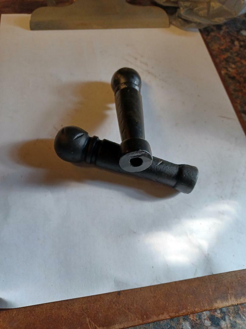 2 pk Fireplace wood stove tools pokers tongs handles 1/4" threaded hole black