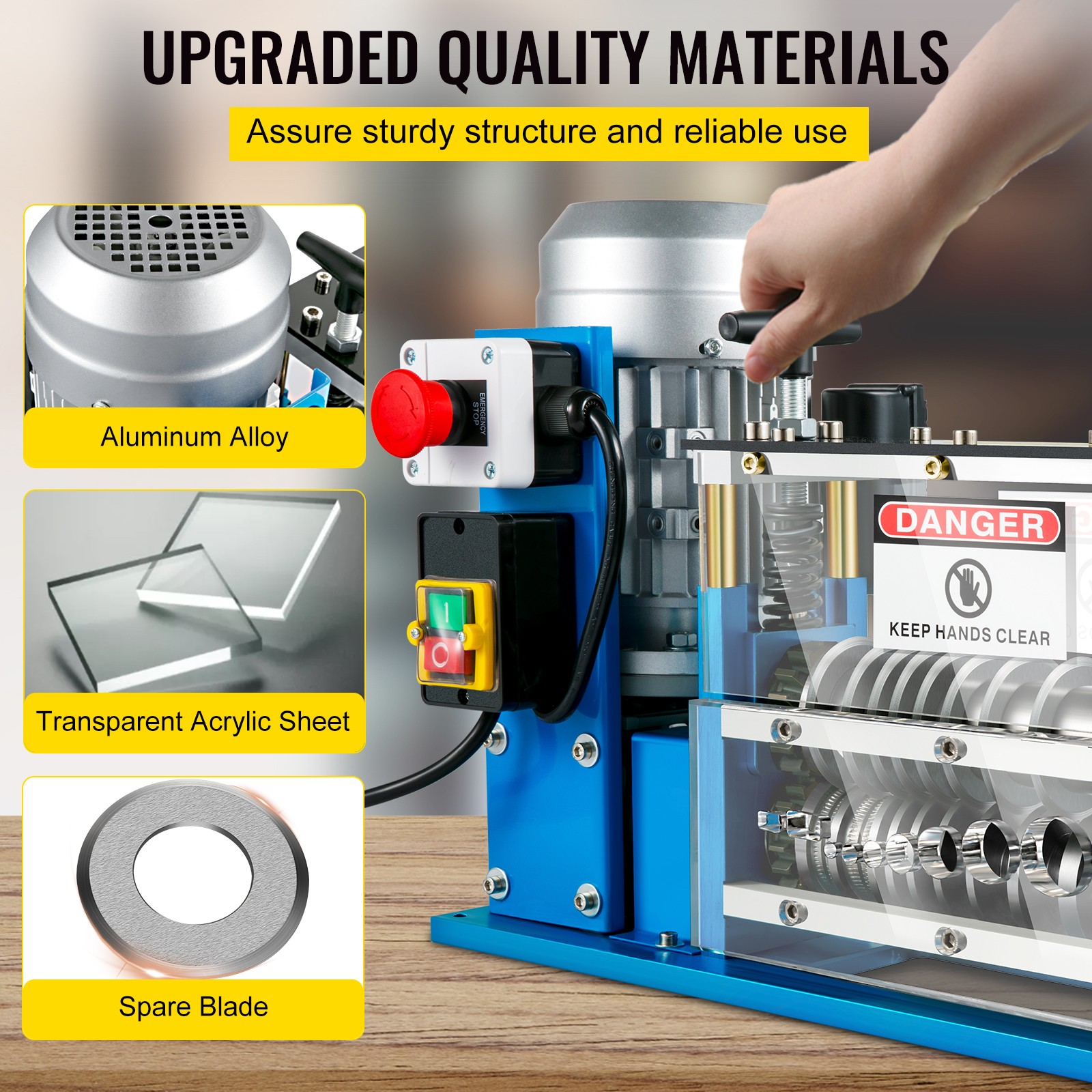 VEVOR Electric Wire Stripping Machine Power Wire Stripping Machine 0.06-1.49in