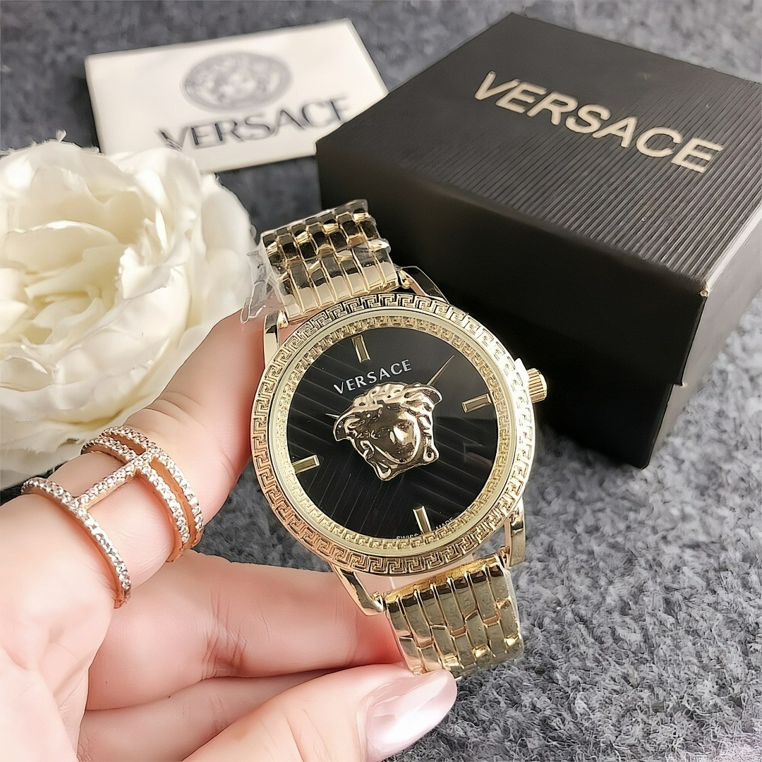 Versace Classic Quartz Watch Dial 40mm Premium Alloy Wristband Full Set with Box