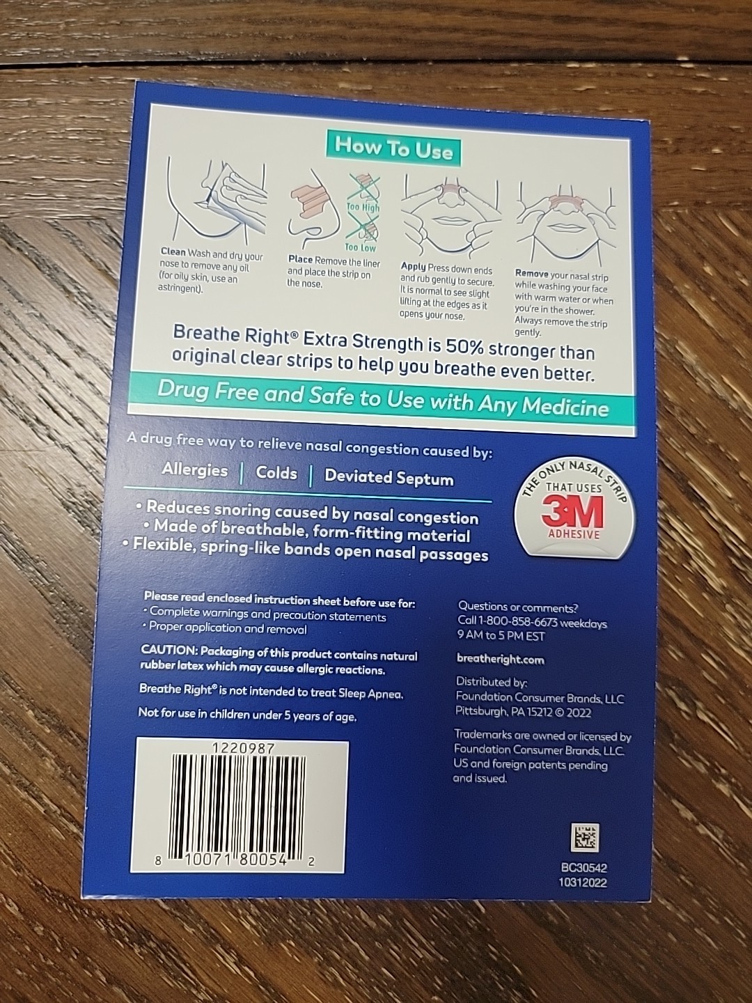 Breathe Right Extra Strength Clear Nasal Strips, 72 Strips. Exp 2029