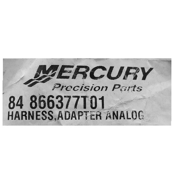 Mercury Boat Engine Analog Harness Adapter 84-866377T01 | 6 Foot Black