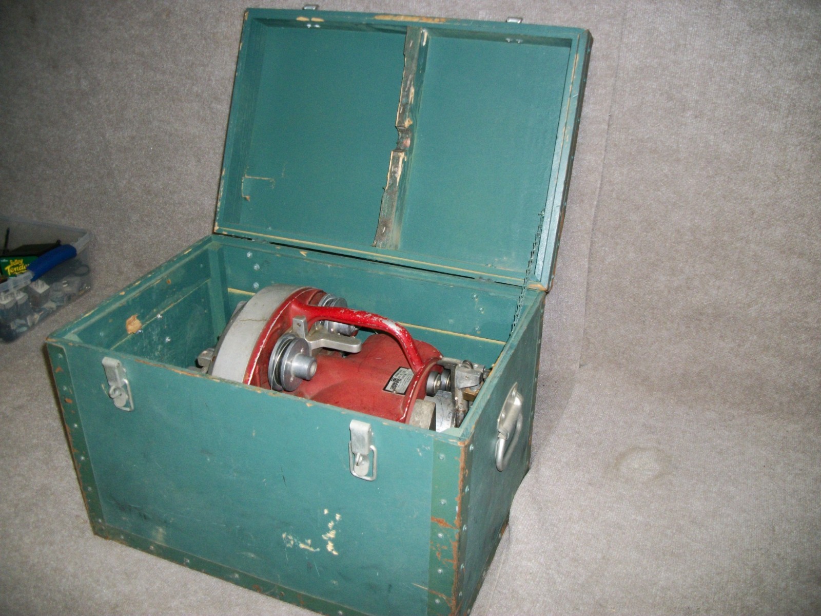 NICE CABLE SPINNING EQUIPMENT MODEL 1050 LINEMAN LASHER MACHINE WITH CASE