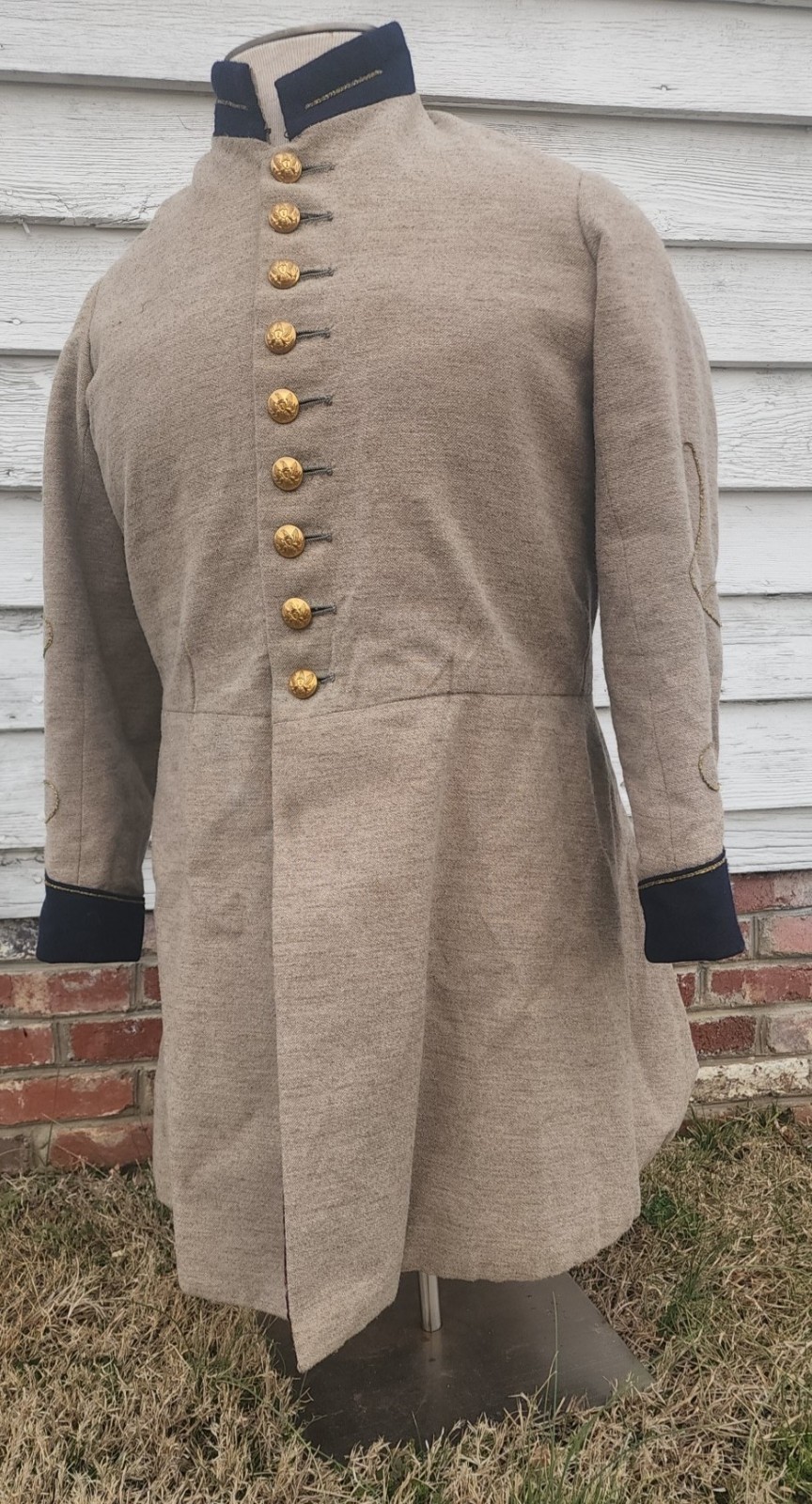 CONFEDERATE FROCK COAT 52R 52 chest & 48 waist Ottis Baker by Bauregards Tailor