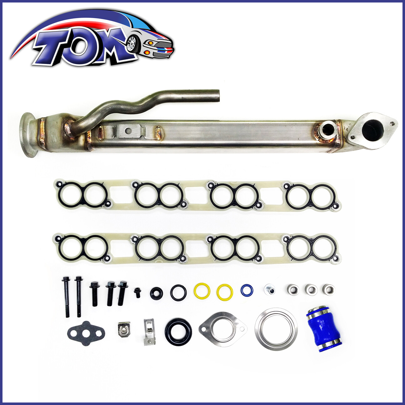 Upgraded EGR Cooler Kit&Gaskets For Ford F-250 350 6.0L Powerstroke Diesel Turbo