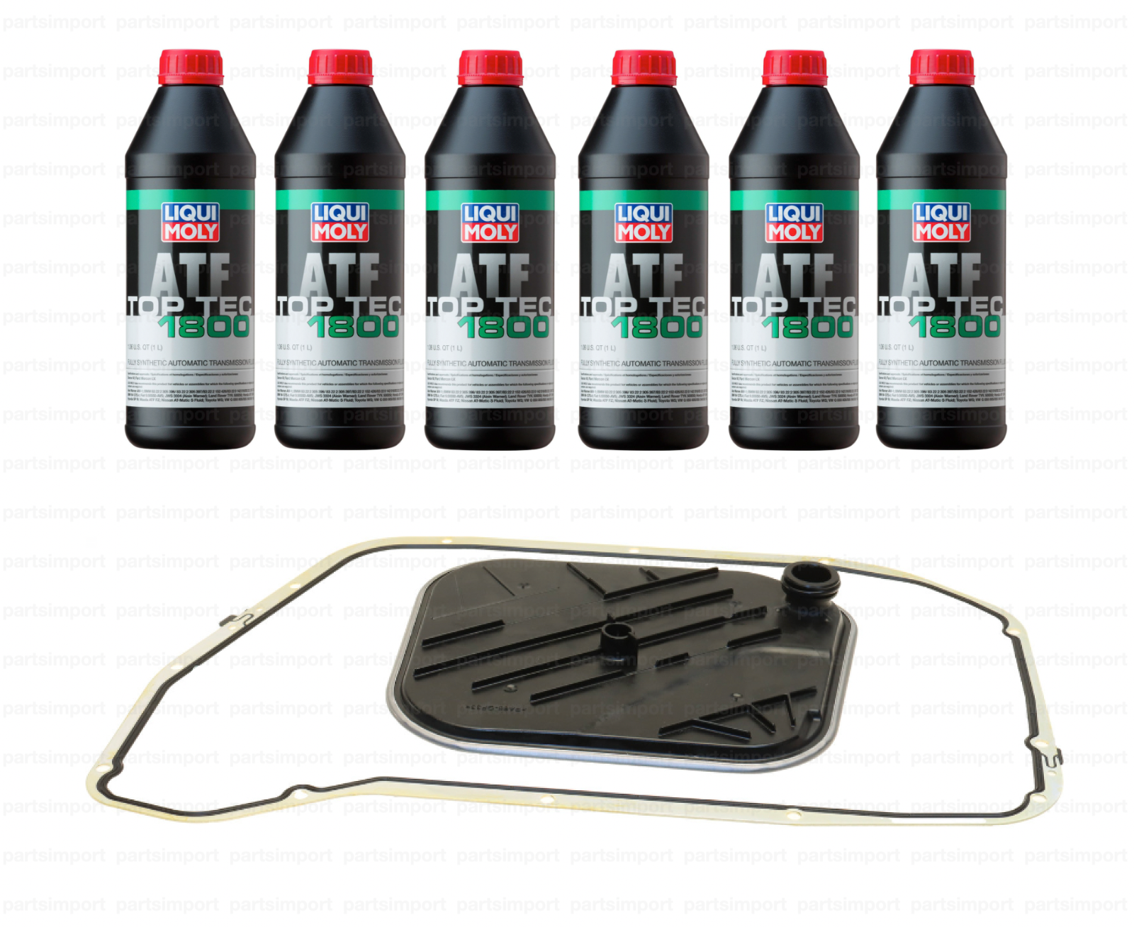 Auto Trans Service Kit: 6L ATF + Filter + Gasket for AUDI ZF 8 Speed A4 A5 A7 Q5