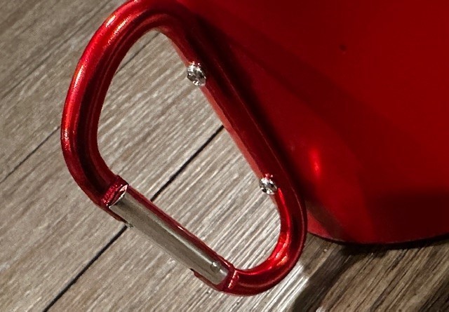 Red Stainless Steel 16oz Mug with Carabiner Handle. Brand New Coffee Mug