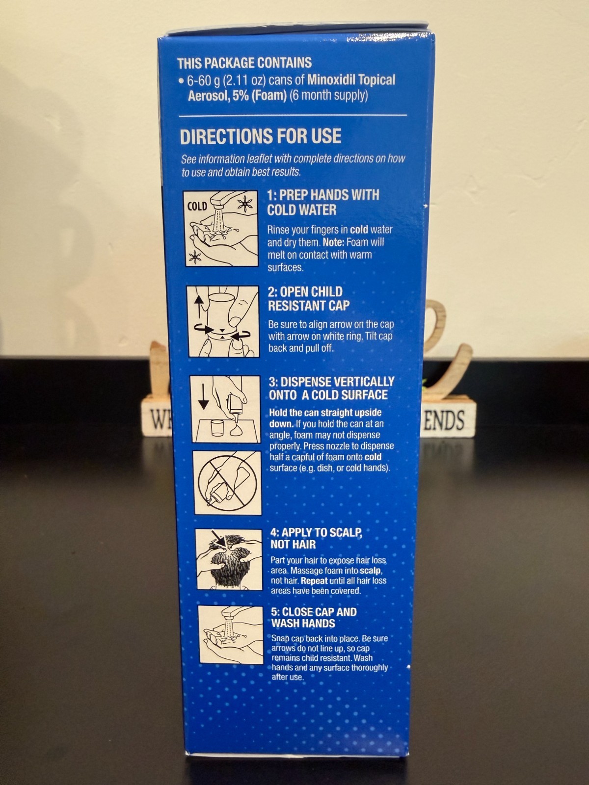 Kirkland Minoxidil FOAM 5% Extra Strength Men Hair Regrowth 6 Months Powerful