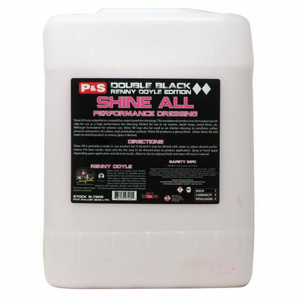 P&S Double Black Shine All 5 Gallon | High Shine Performance Tire Trim Dressing