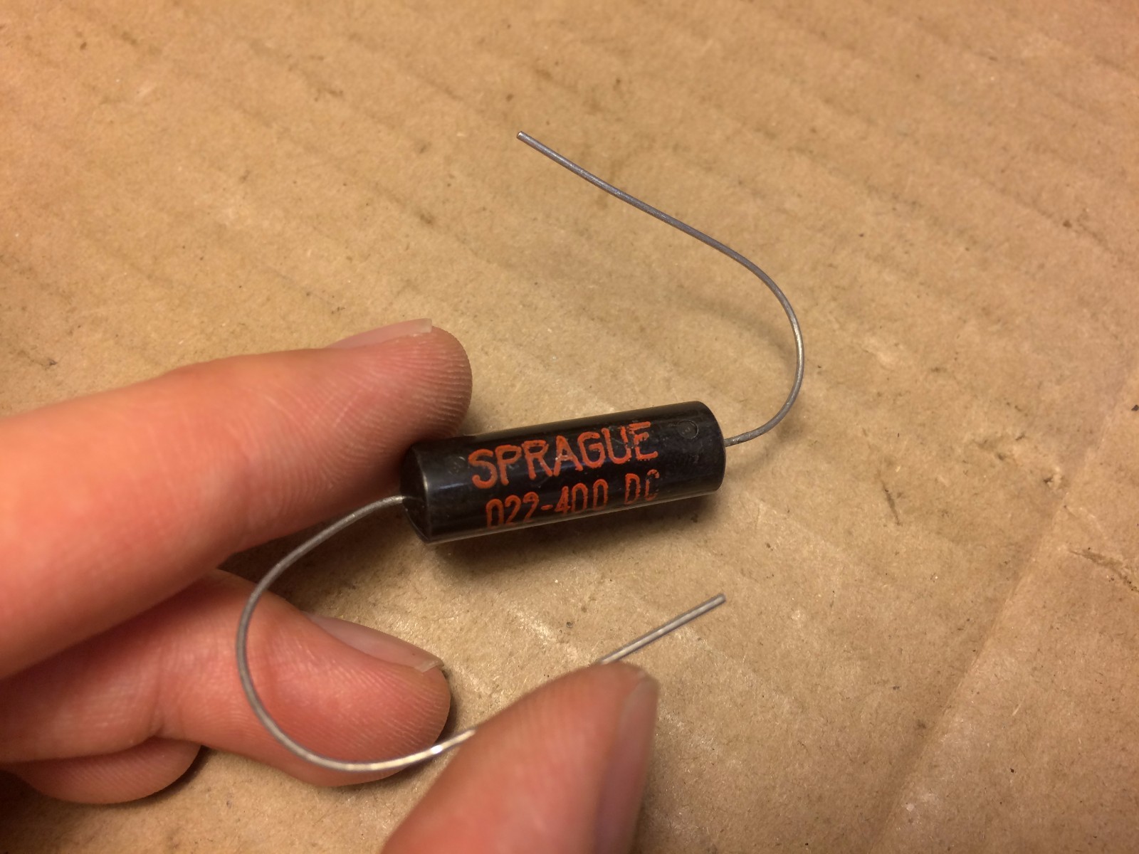 NOS Vintage Sprague .022 uf 400v Black Beauty Capacitor Gibson Les Paul (Qty Ava