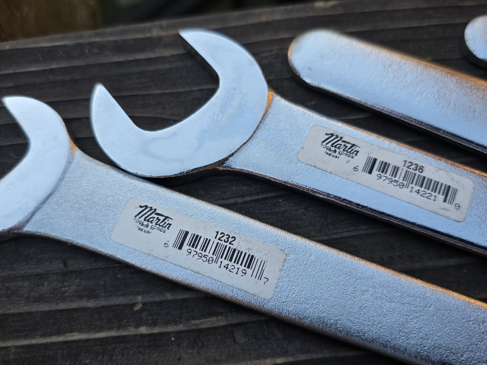 Lot of 5 Martin Thin Pump Wrenches 1232 -1252 USA