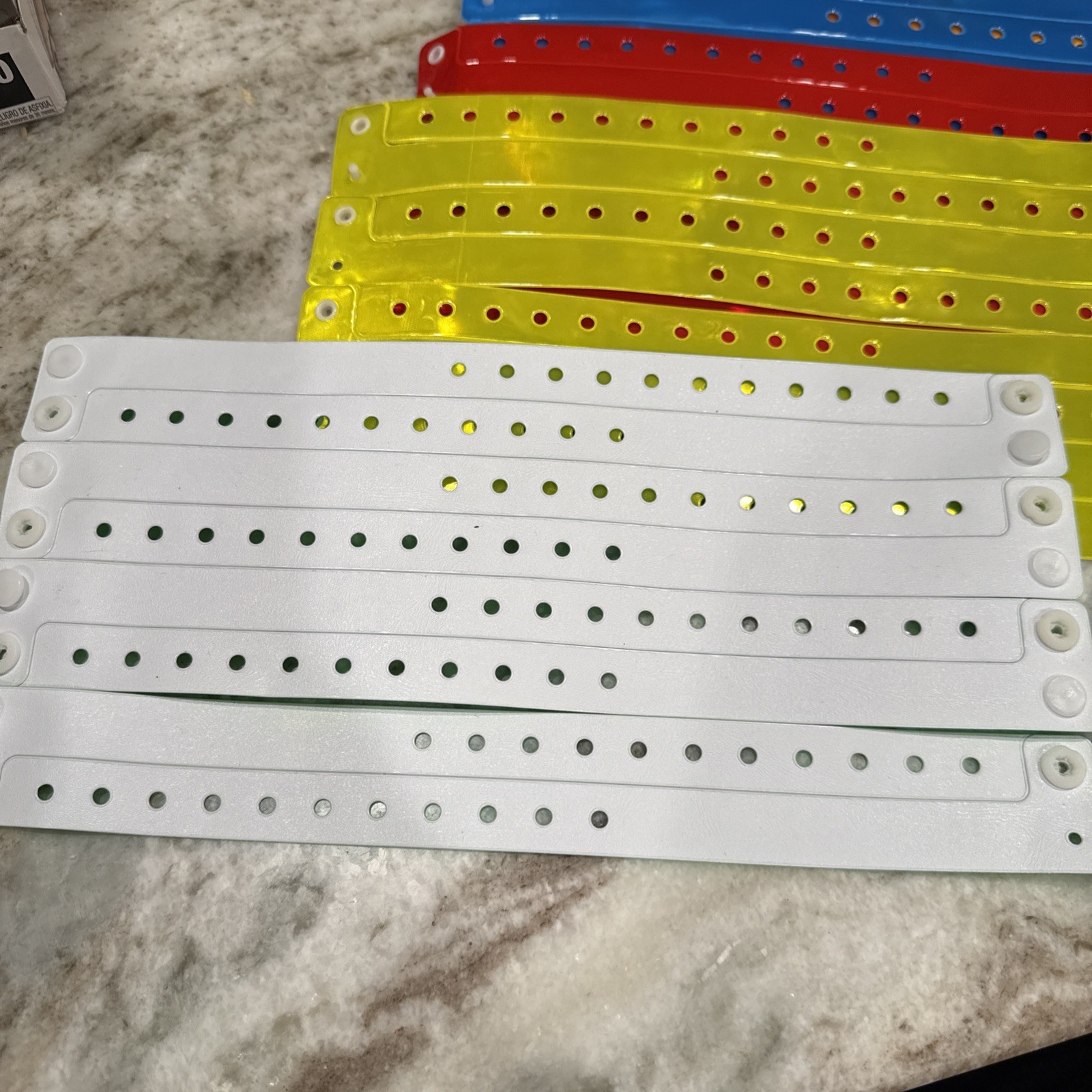 64 NEON COLOR PLASTIC/ VINYL WRISTBANDS, WRISTBANDS FOR EVENTS