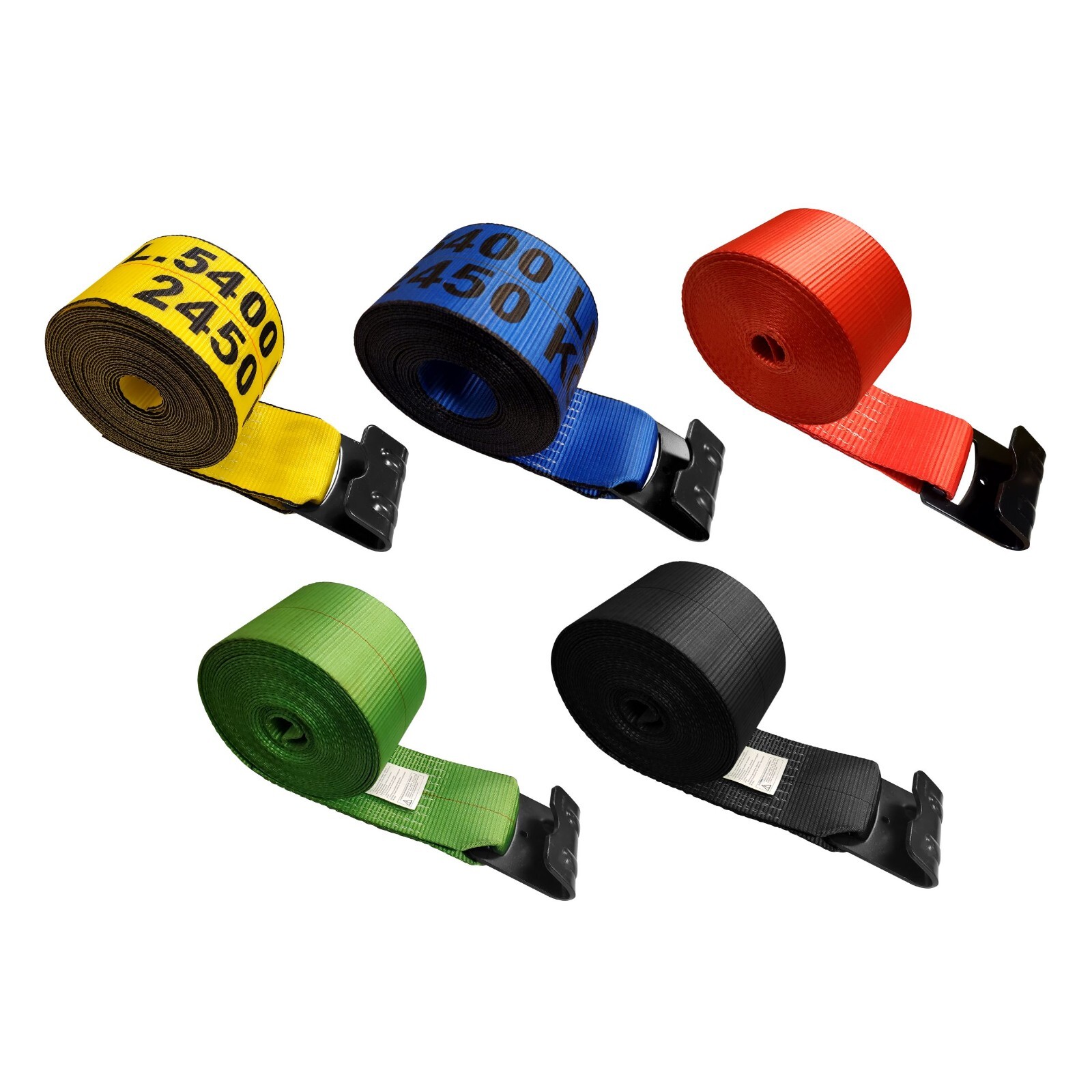 Heavy Duty 4" x 30' Winch Tie Down Strap w/Flat Hook Flatbed Truck Farm 5400 LBS