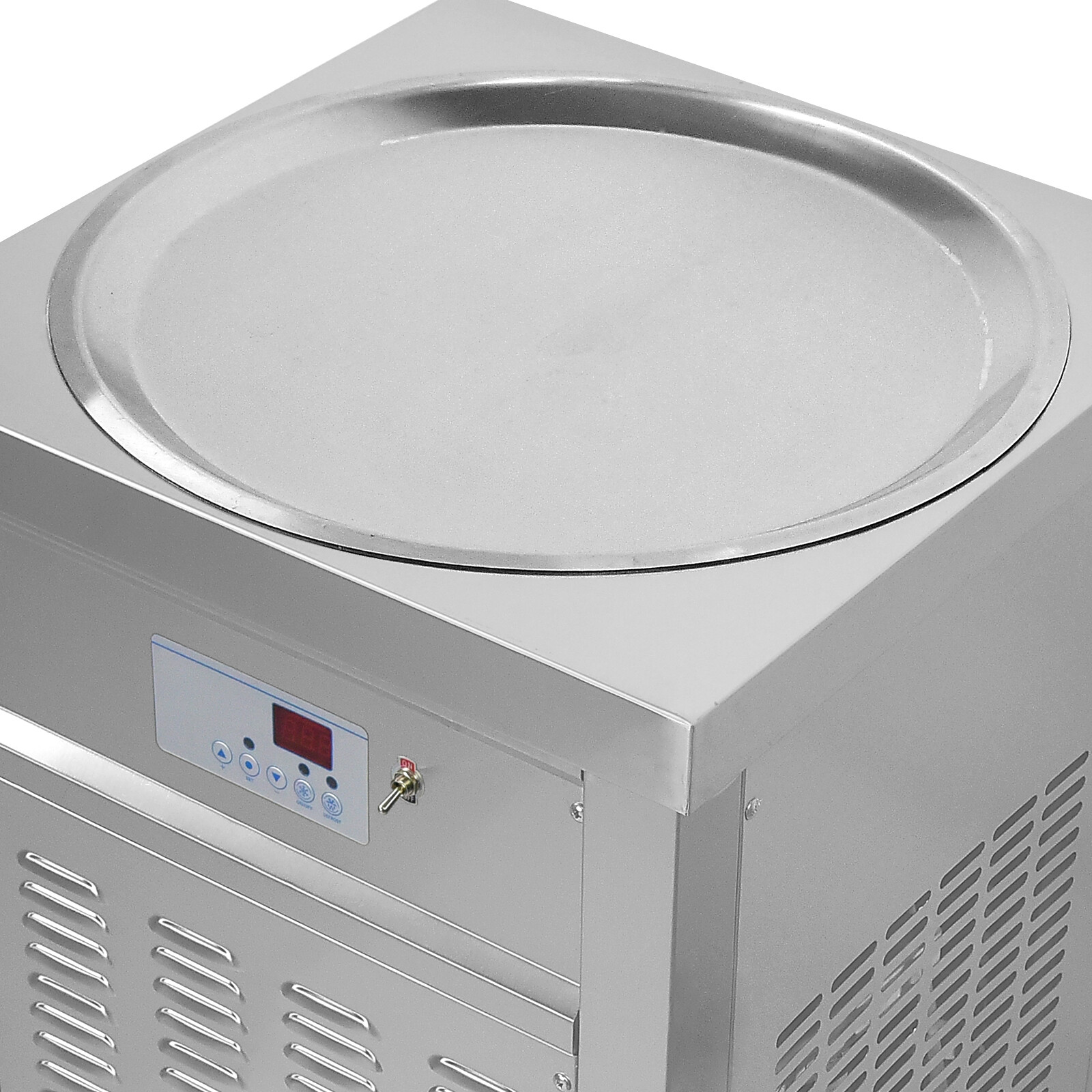 Kolice ETL Commercial Ice Cream Roll Machine, 22" (55cm ) Single Round Ice Pan