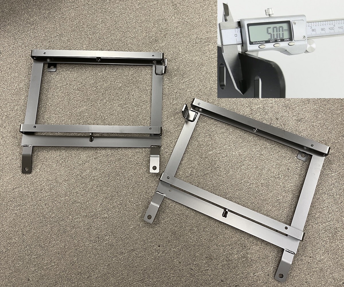 L + R FOR 95-99 MITSUBISHI ECLIPSE HEAVY DUTY RACING SEAT BRACKETS ADAPTER PAIR