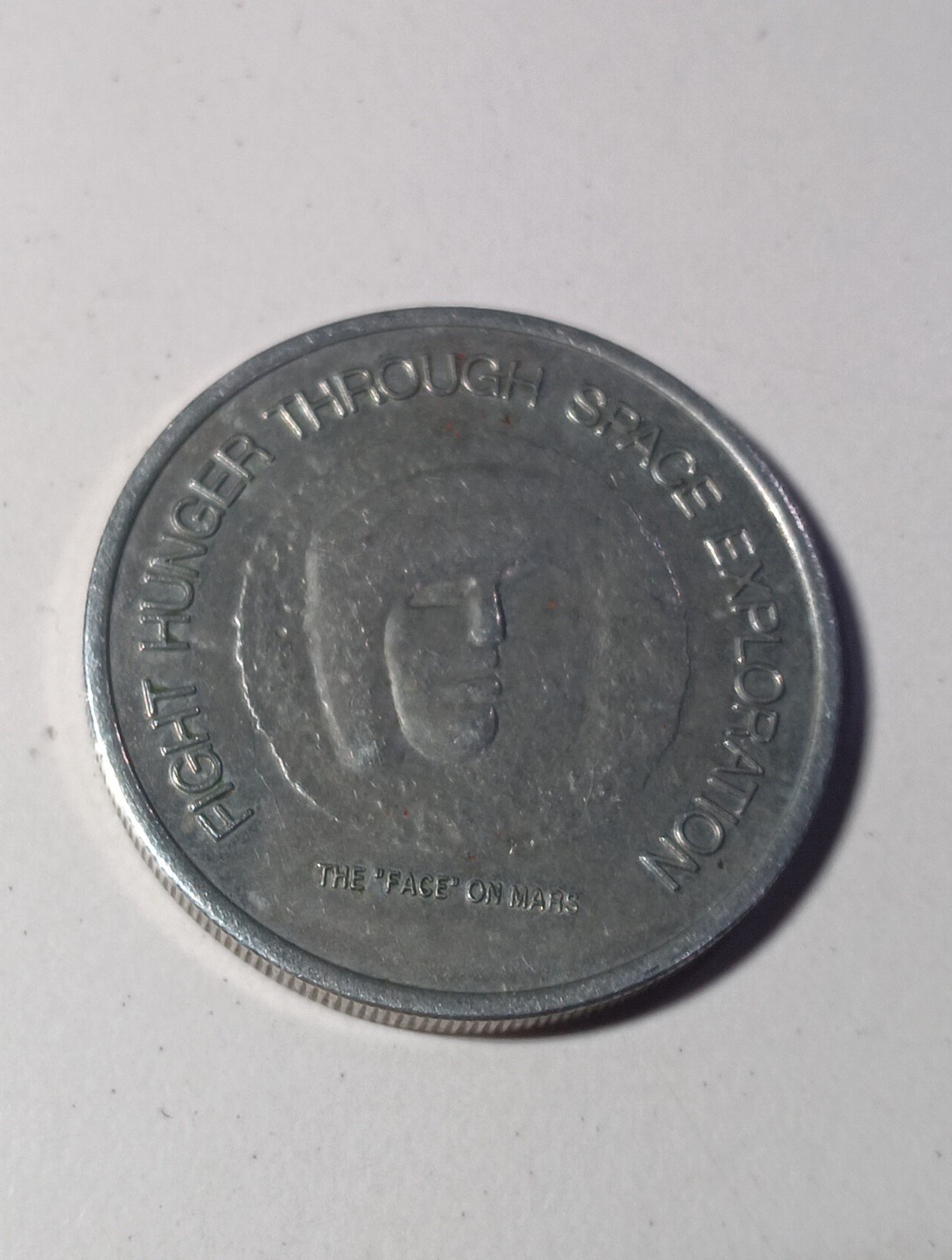 1996 Liberia 50 Dollars Coin Face on Mars