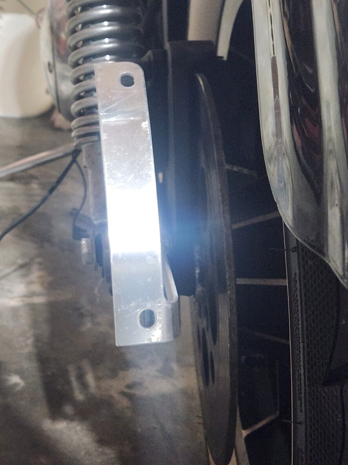 Curved License Plate Relocation Bracket for HARLEY DAVIDSON SPORTSTER All Years