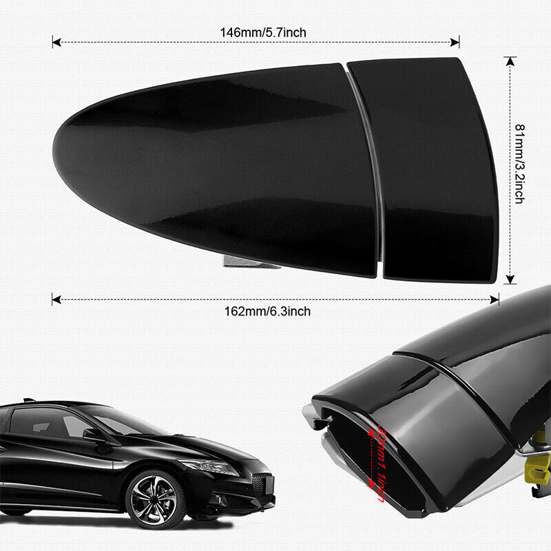 Pair Left & Right Door Outer Handles For Honda 2011-2015 CRZ CR-Z 72181-SZT-003