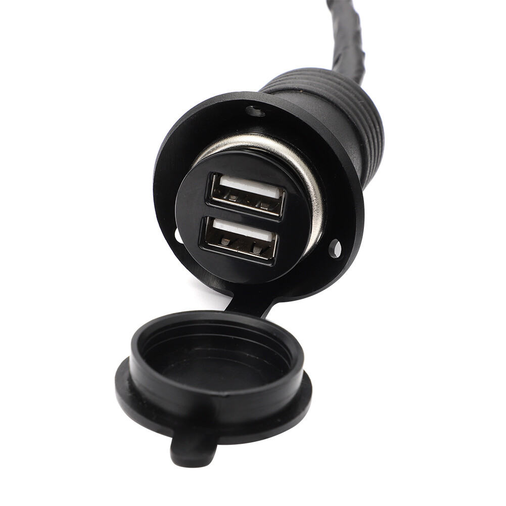 For Honda CRF300L CRF250L Rally Dual USB Interface Outlet Socket Power Port 17on