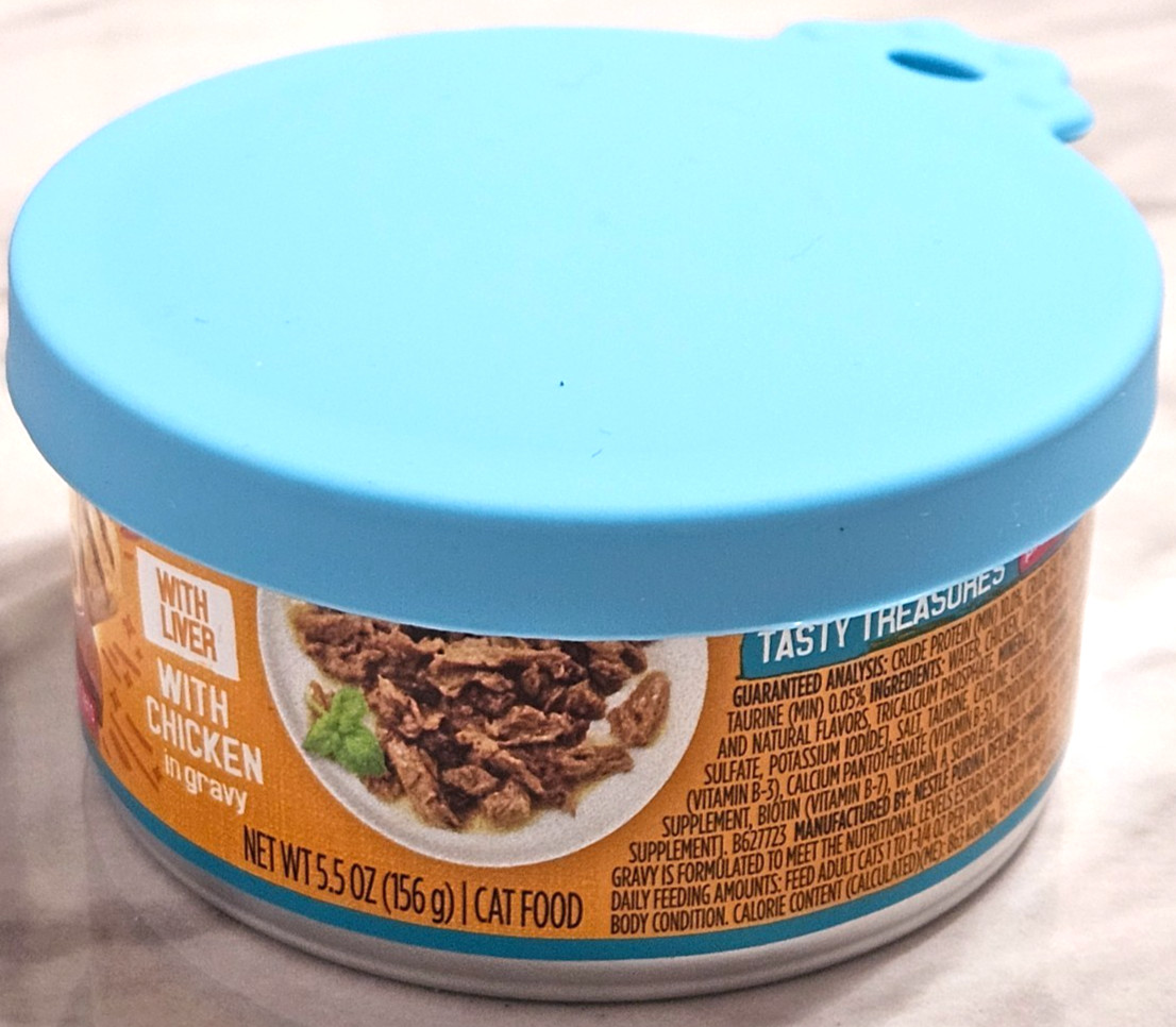 2 Pack Pet Food Can Covers Universal Can Lids Safe/Silicone Dogs Cats and more