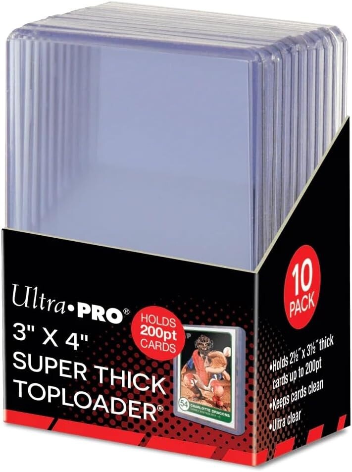 Ultra Pro 200pt Toploader NEW Top Load sealed 10 20 30 50 100 250 400 YOU PICK