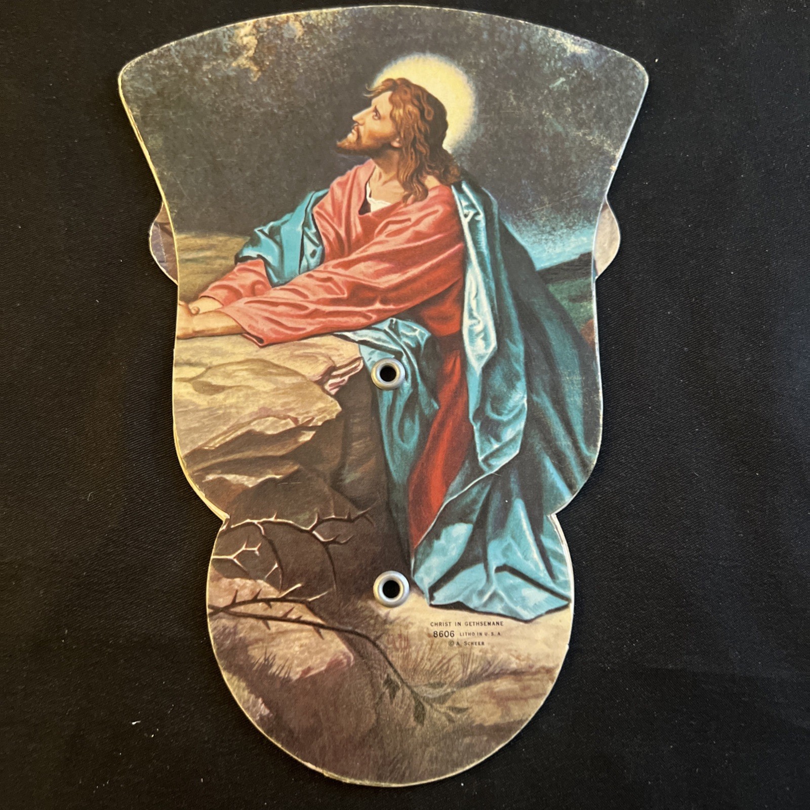 Funeral Home Fan Sauter Funeral Home "The Good Shepherd" Vintage Trifold