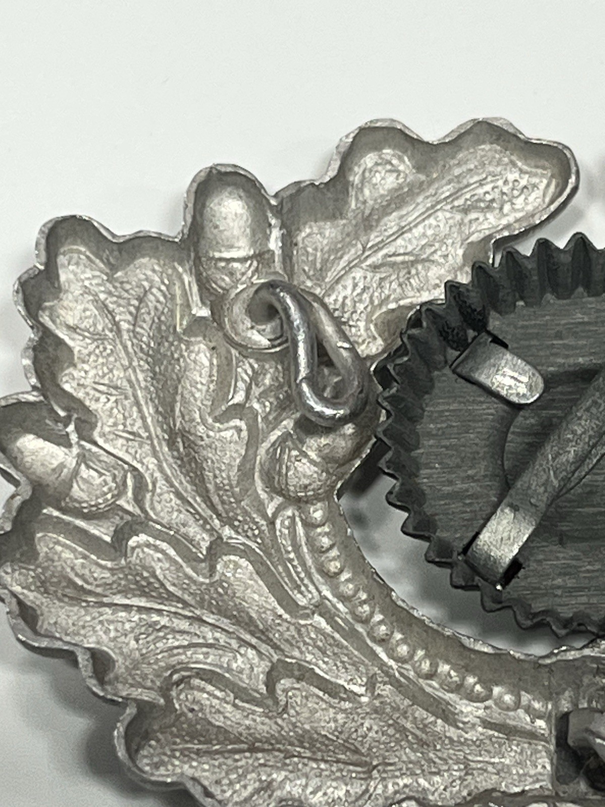 Original WW2 German Visor Cap Hat COCKADE Badge Wreath Officer Insignia Pin