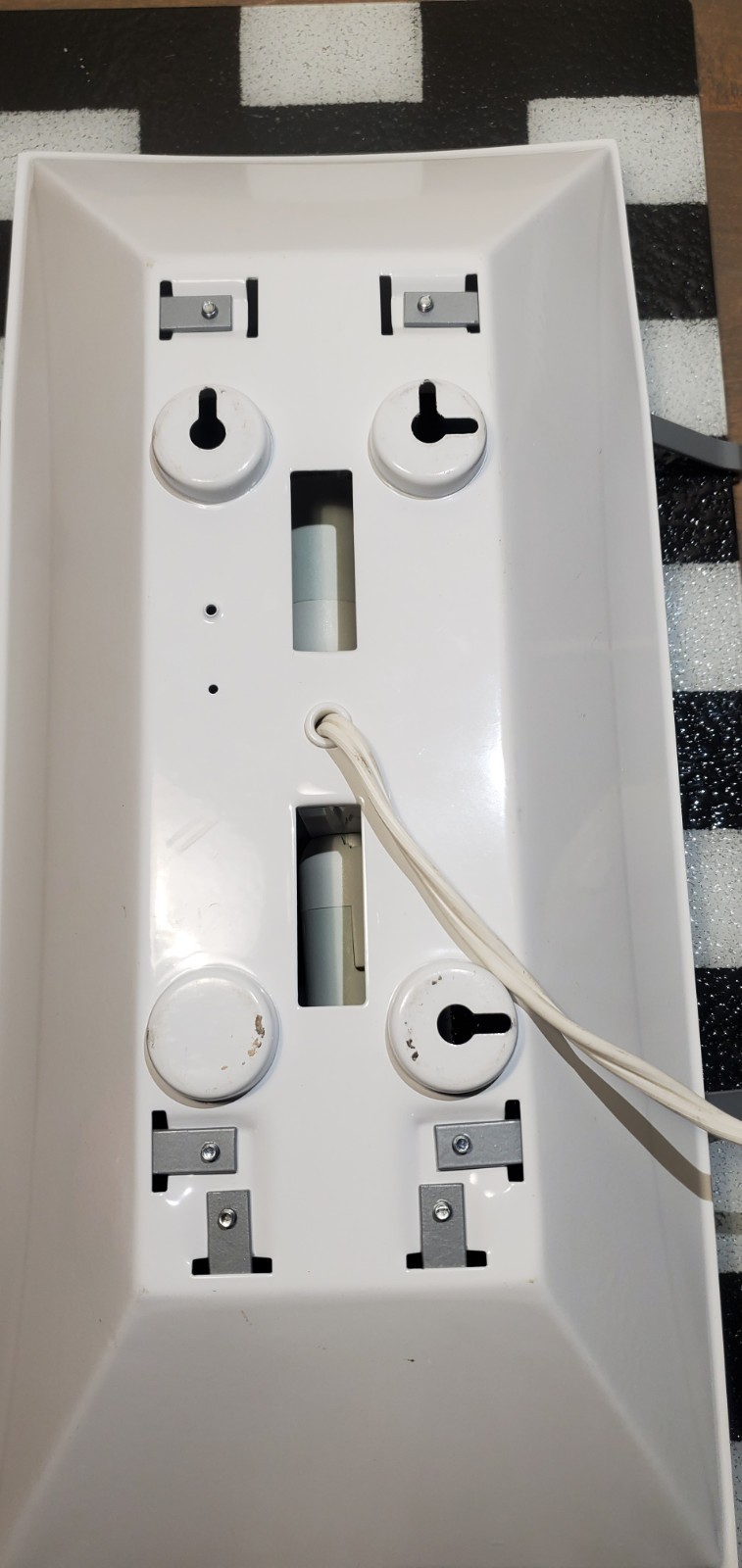 Vintage IKEA Gyllen Black White Checkers 3D Wall Mounted Light Art Piece Y2K