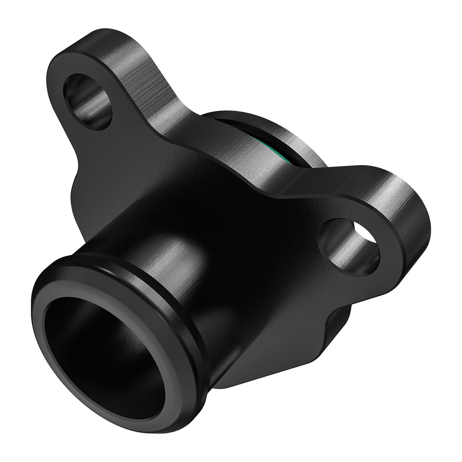 Billet Aluminum Coolant Port Flange Fitting + O-ring Clamp For BMW N54 N52 3.0L