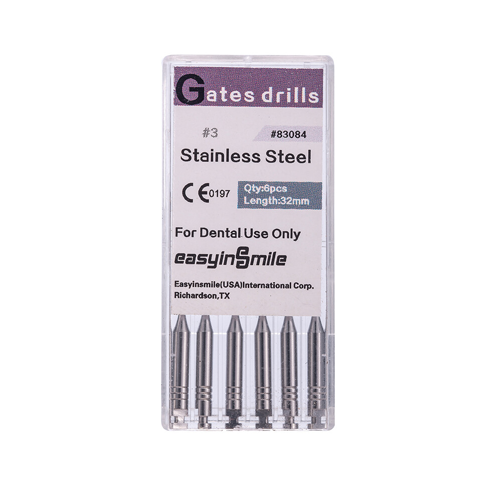 Dental Endo Pesso Reamers Gates Glidden Drills Spiral Burs Root Canal Drill #1-6